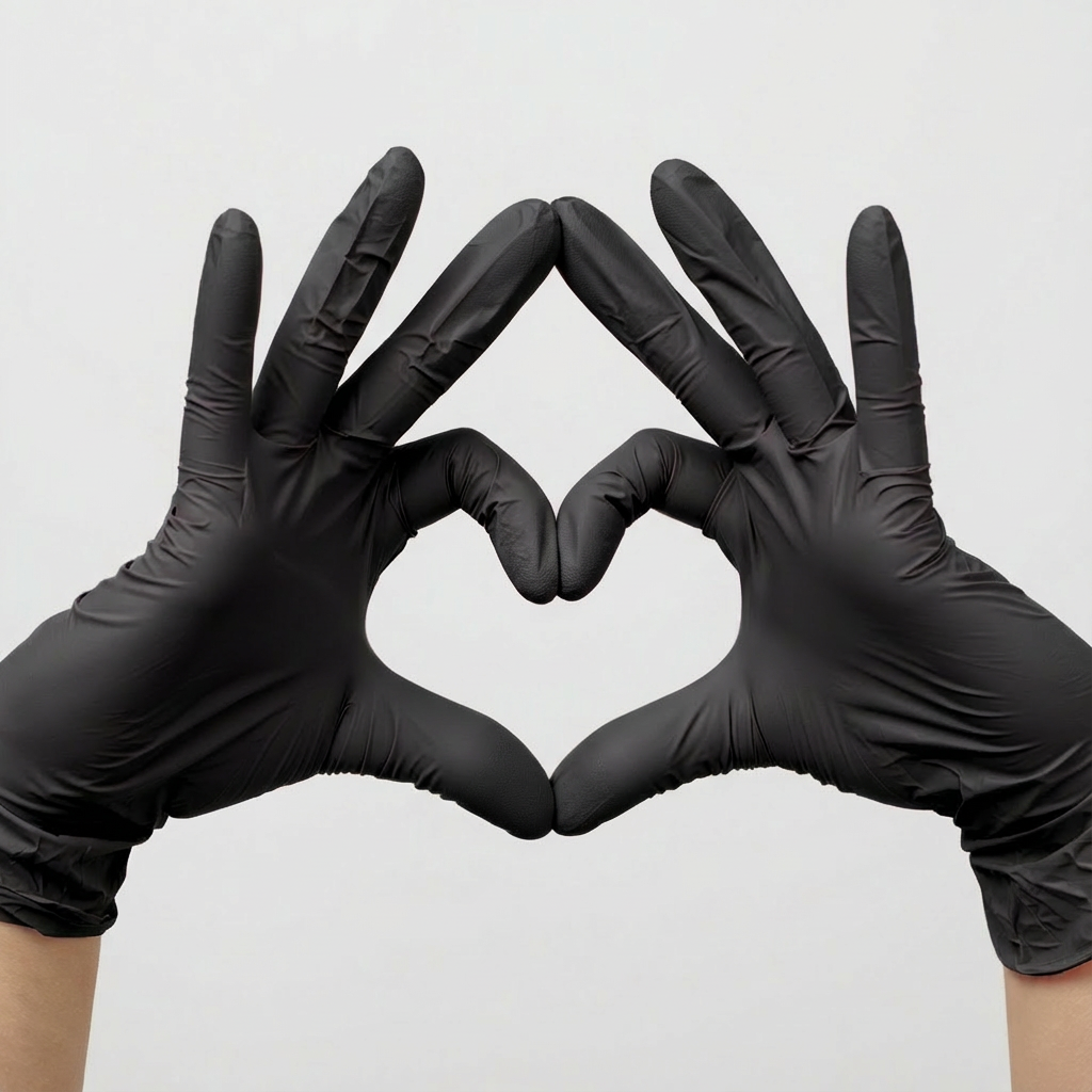 GUANTES NEGROS ♡
